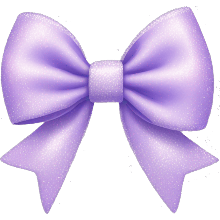 Pastel purple bow with sparkles emoji