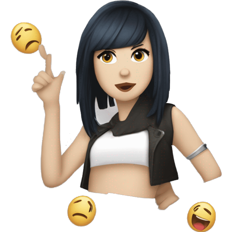 Carly Rae jepsen performing at a concert emoji