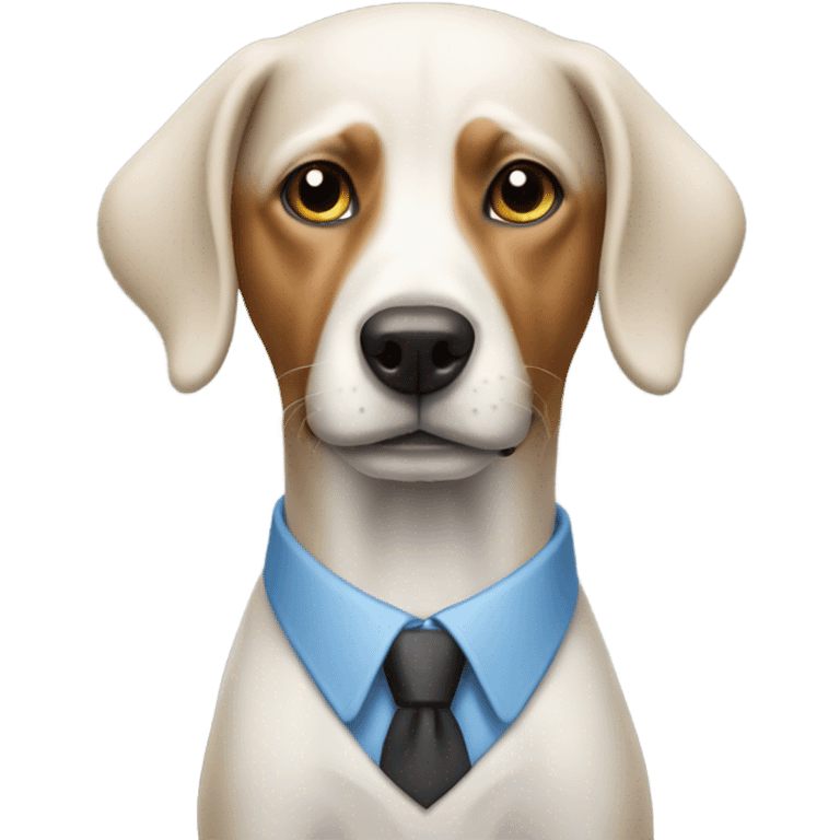 Business dog emoji