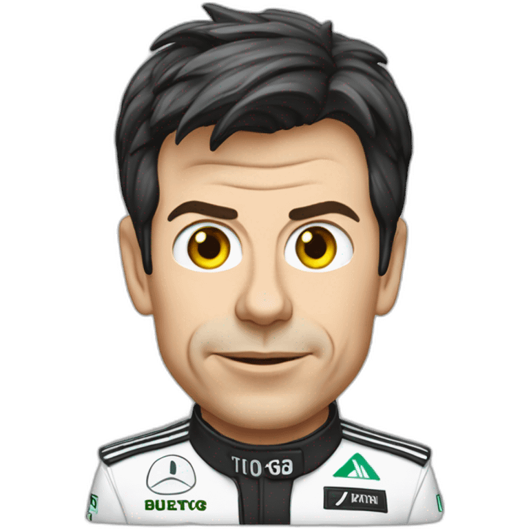 Toto Wolff avec un gros bouton sur le front emoji