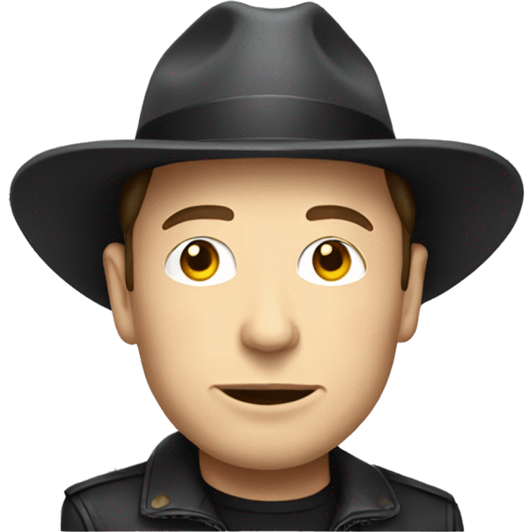 elon musk with hat emoji