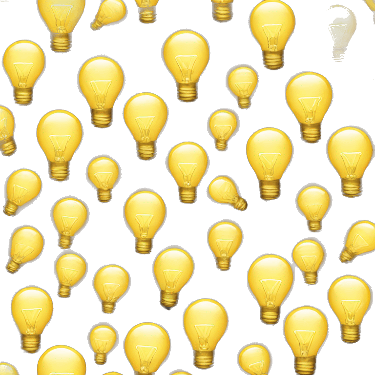 golden lightbulb emoji