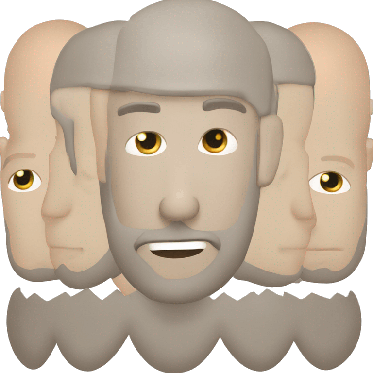 Human bald head a bit of beard caucasian white emoji