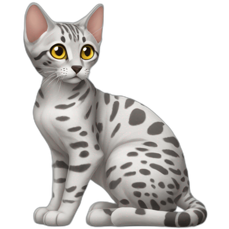 Egyptian mau cat emoji