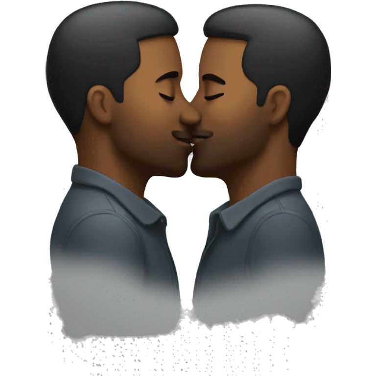 Two men kissing emoji