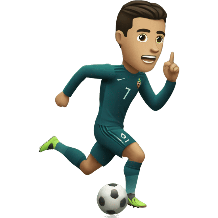 cristiano ronaldo y su gol de chilena emoji