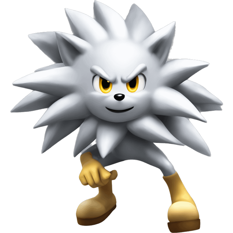 Silver The Hedgehog Using His Power Aerokinesis  emoji