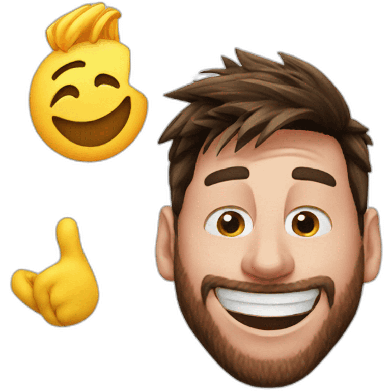 Happy messi  emoji