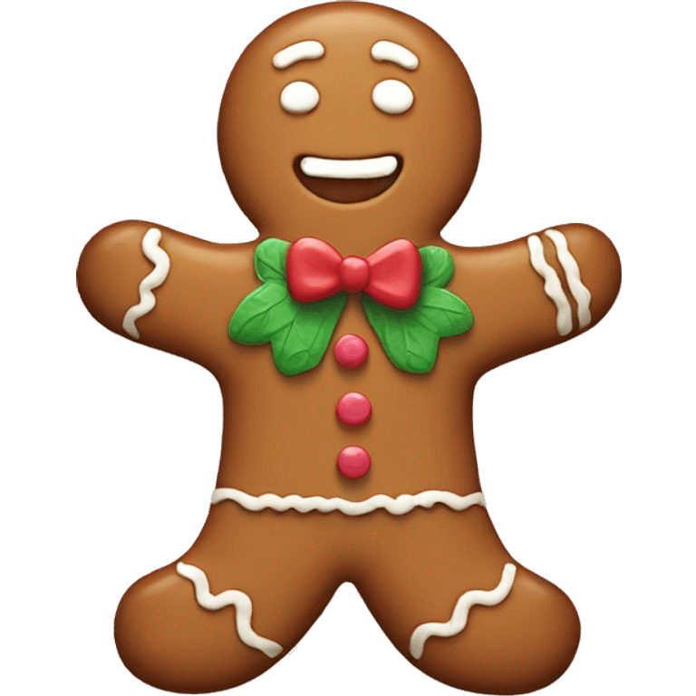 Aesthetic gingerbread man emoji