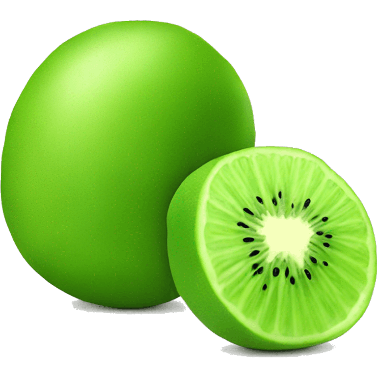 kiwi fruit and lime emoji