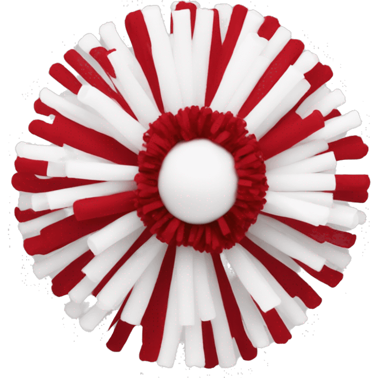 Cheer Pom Pom’s red and white emoji