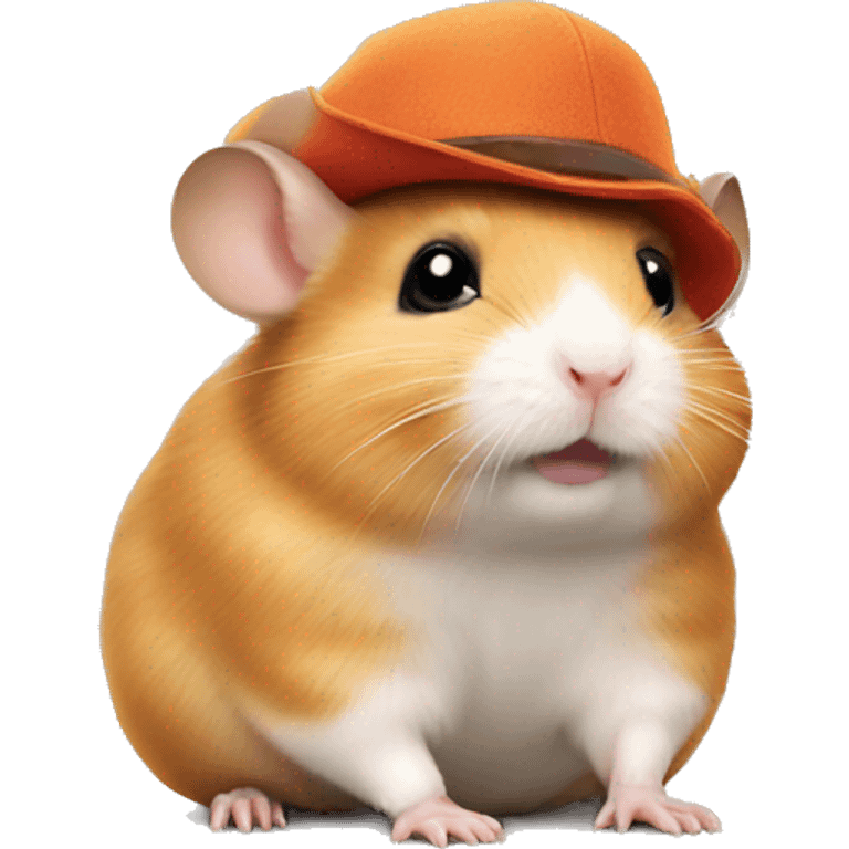 hamster wear hat emoji