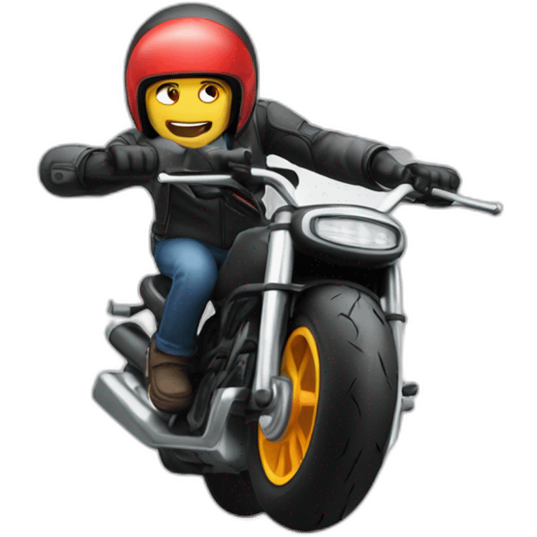 wheelie motorcycles emoji