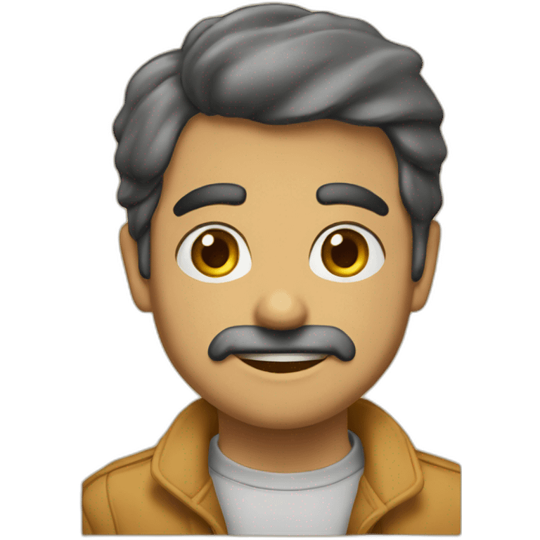 دختر با موهای چتری تیره emoji