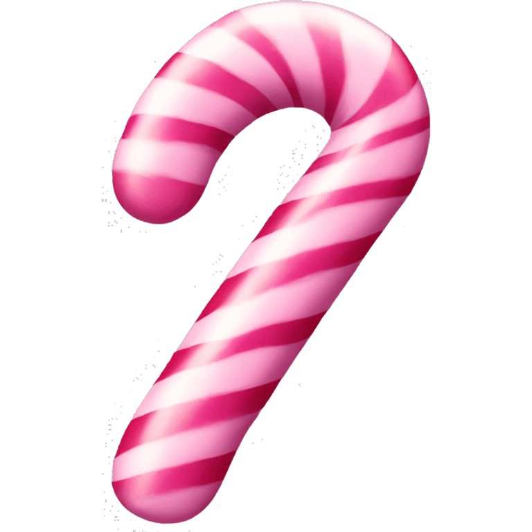 Pink candy cane emoji