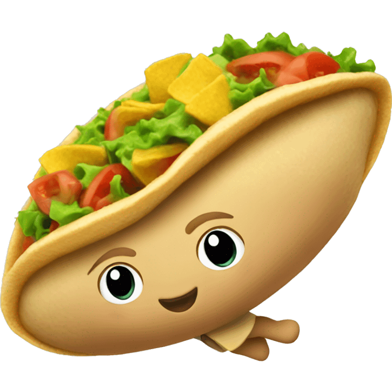 flying taco emoji