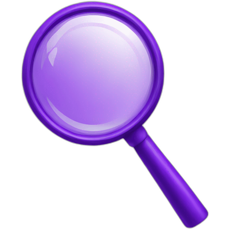 purple magnifying glass emoji