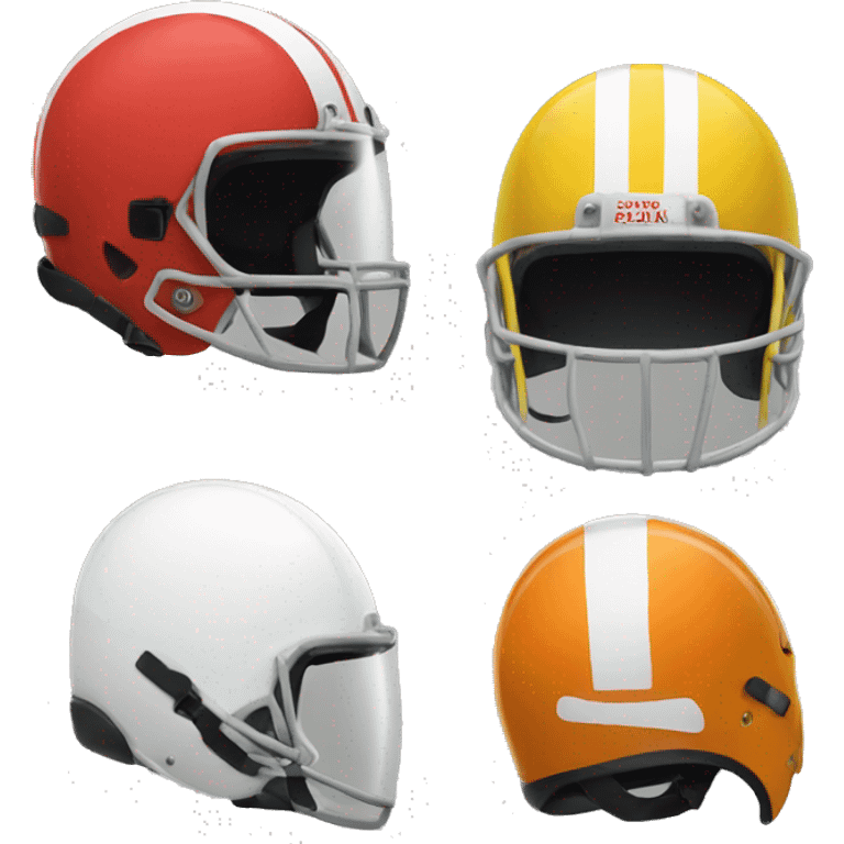 three helmets emoji