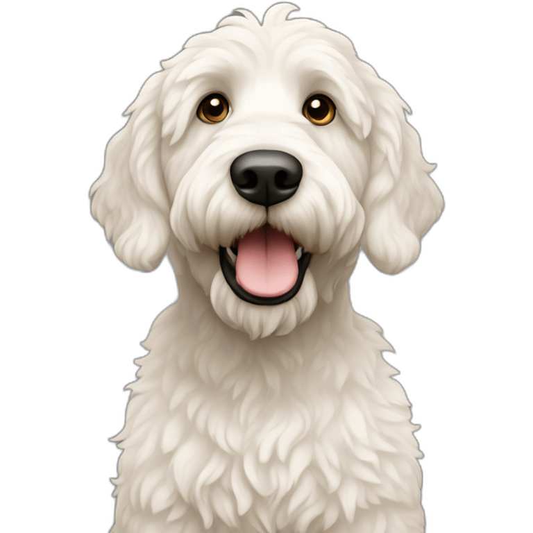 White labradoodle emoji