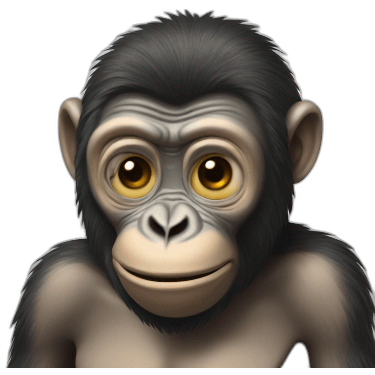 hypnotized ape emoji