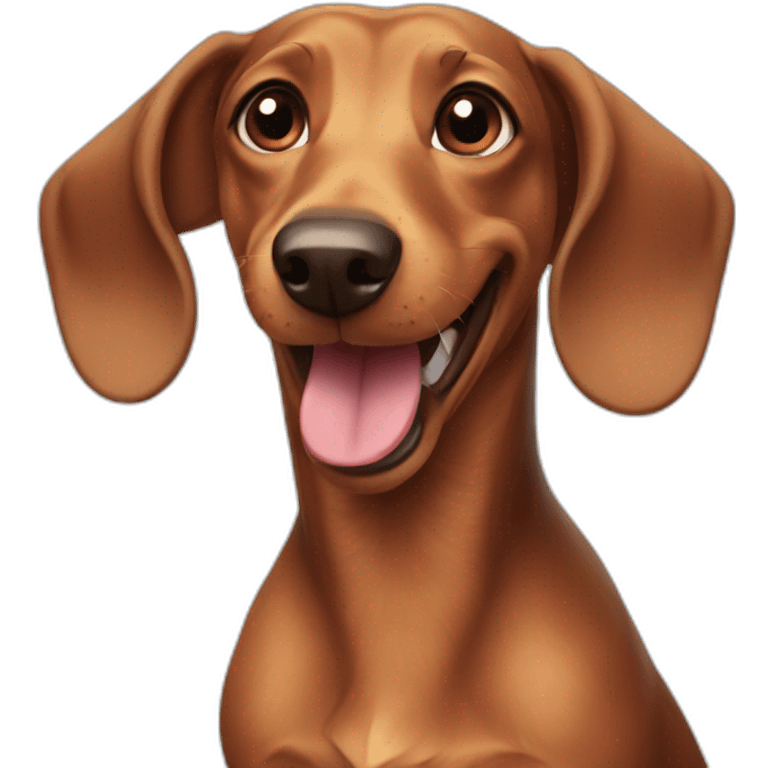 happy dachshund emoji