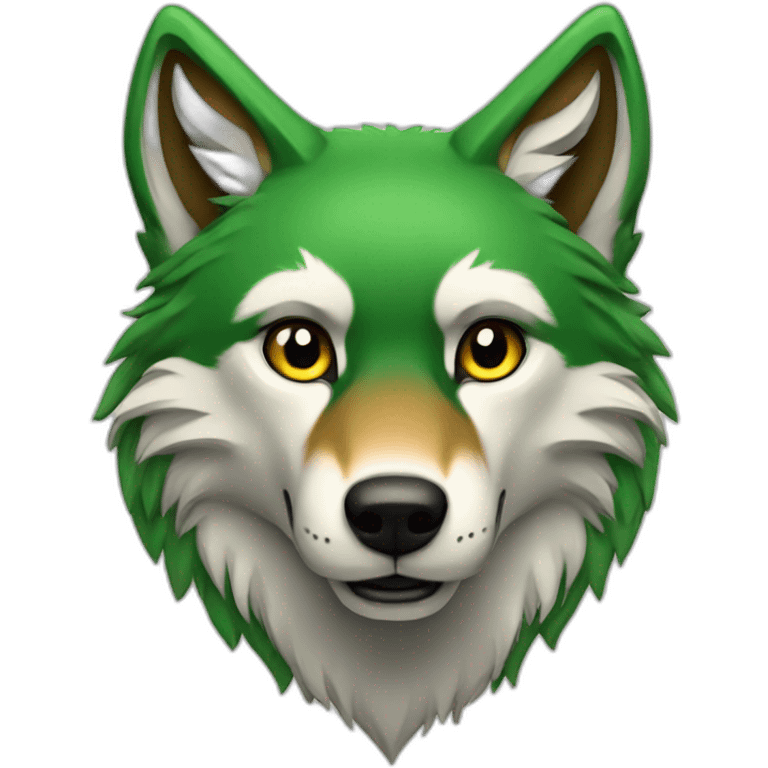 wolf-Fox-green emoji