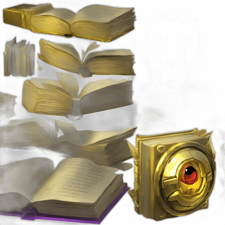 Pixel Legendary Book Cyberpunk Pokemon Pokeball Gold Shiny Glow emoji