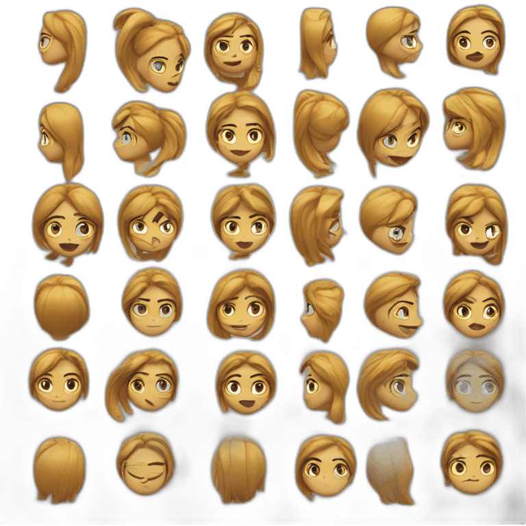 Chica pelo de punta rubio emoji