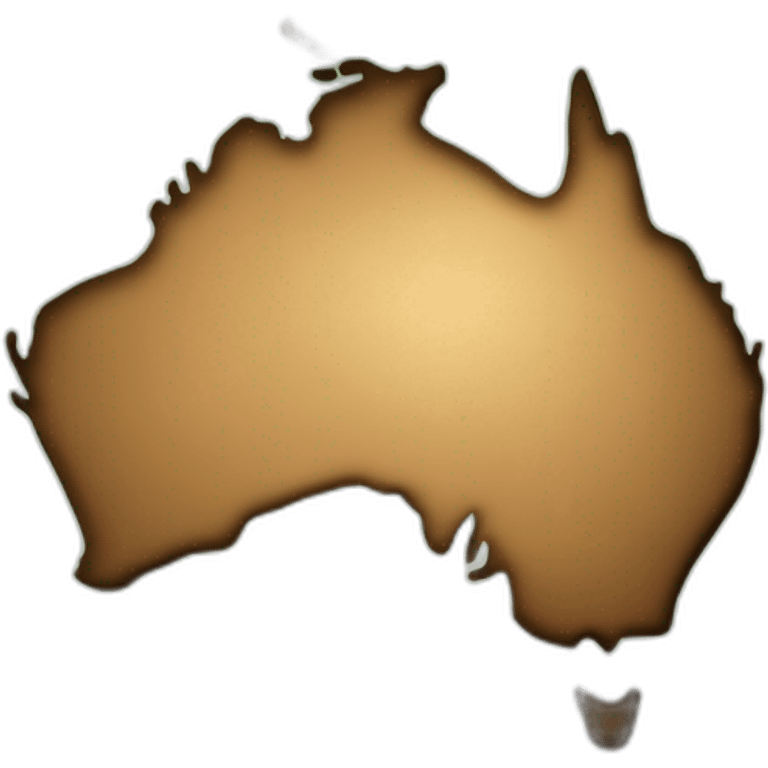 Australia on a map with no flag and a koala kissing a kangaroo in it emoji