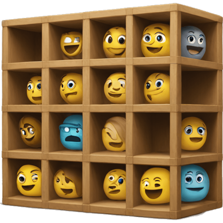 Eight cubed shelf  emoji