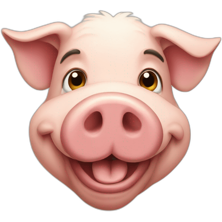 old pig emoji