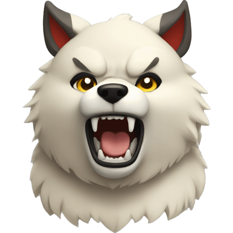 Sumo wolf emoji