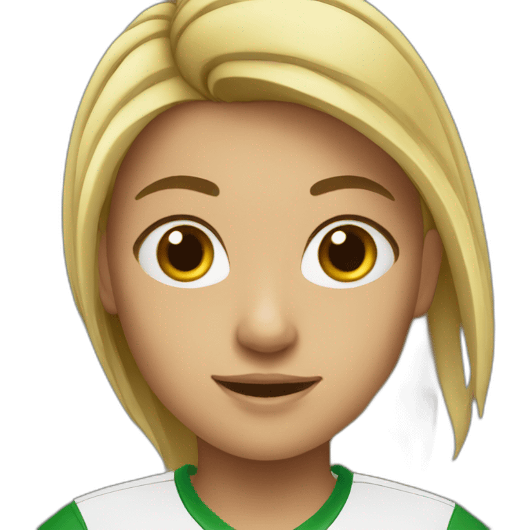 Soccer girl emoji