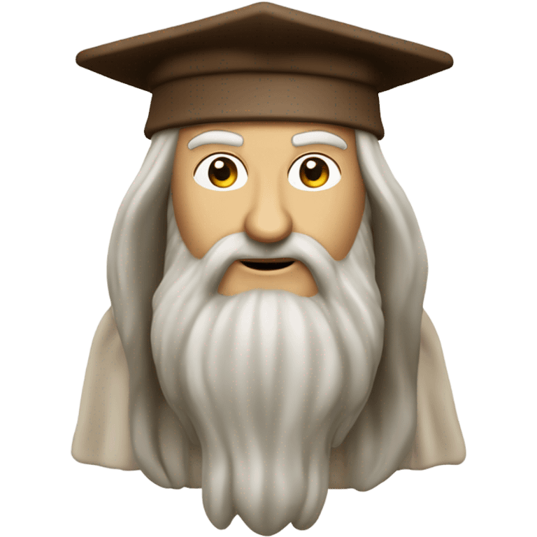 Leonardo Da Vinci che parla al cellulare lanciandosi da un aereo in volo emoji