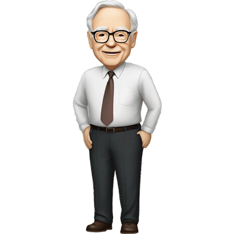 Warren buffet a full-body side emoji