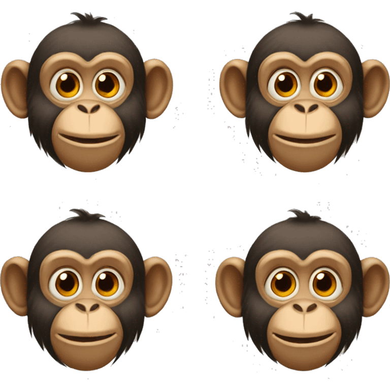 3 monkeys  emoji