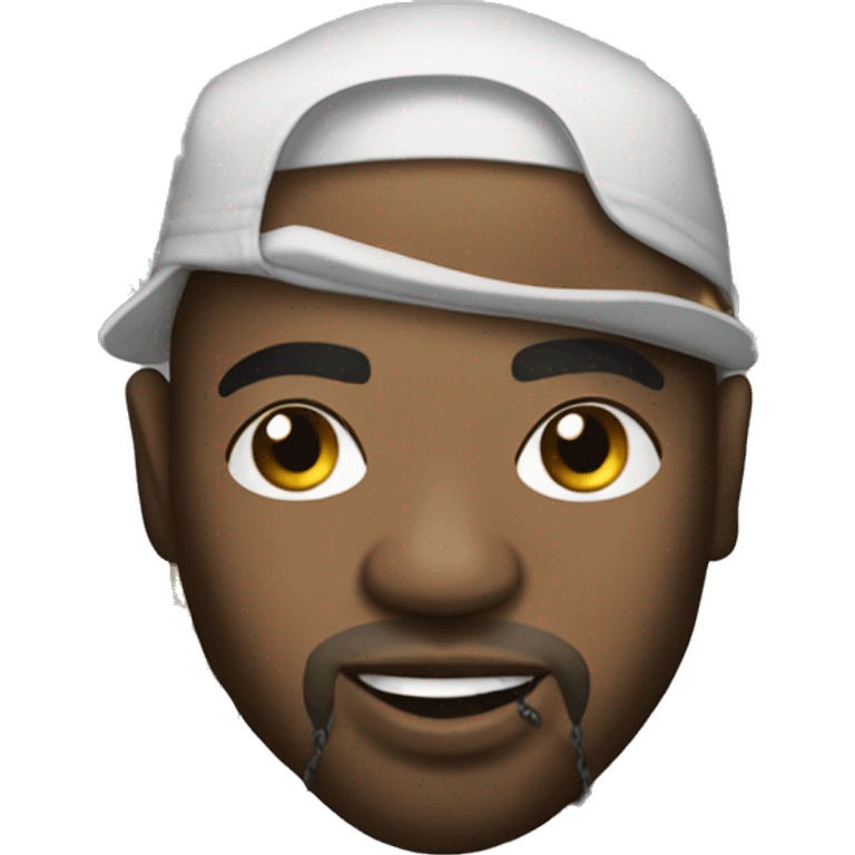 A rapper with chains and grills emoji