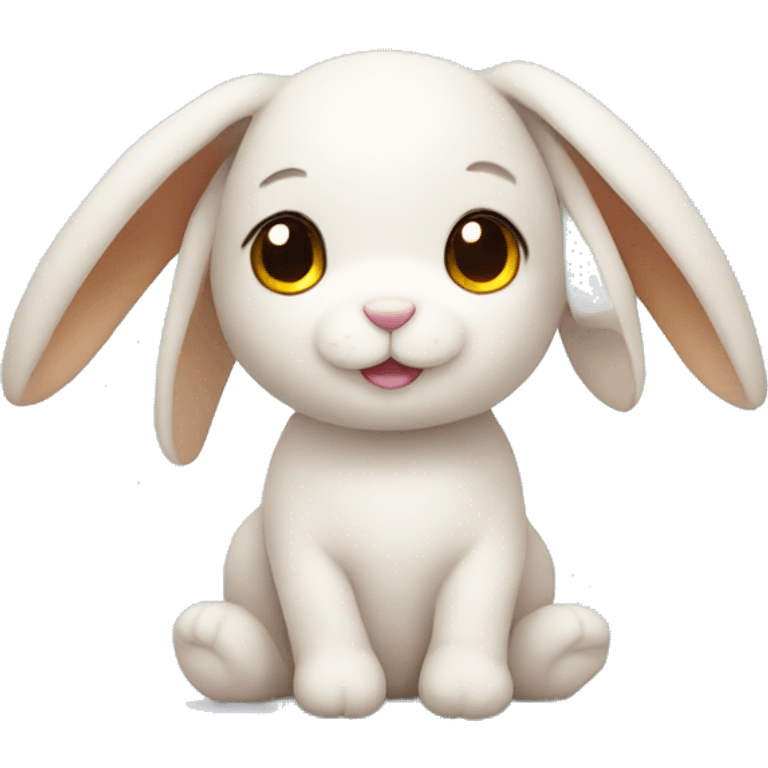 cute stuffed animal bunny emoji