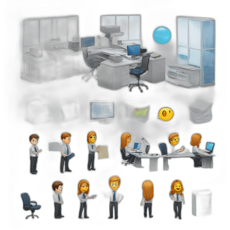 AI Office document process emoji