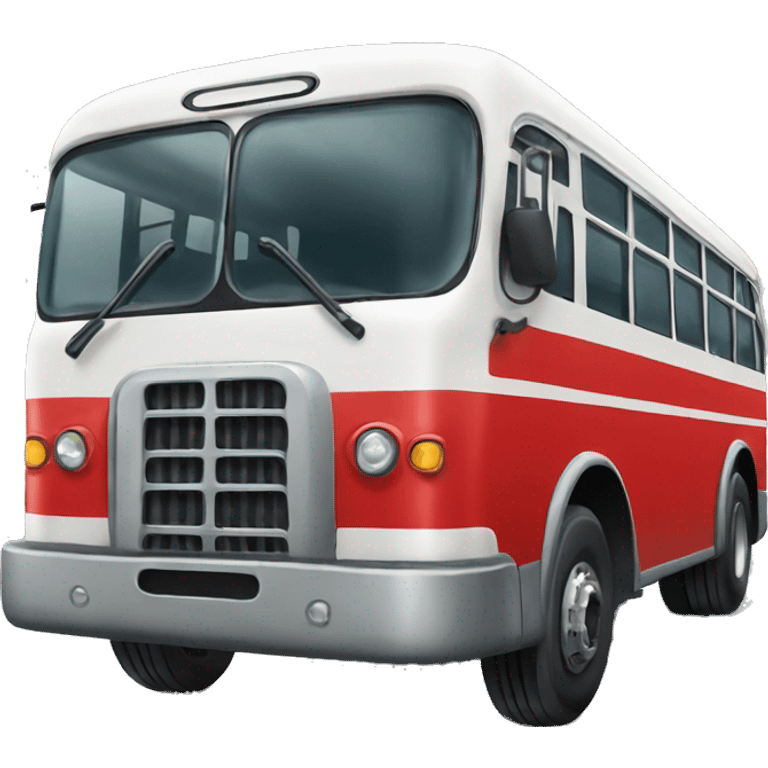 Red russian bus emoji