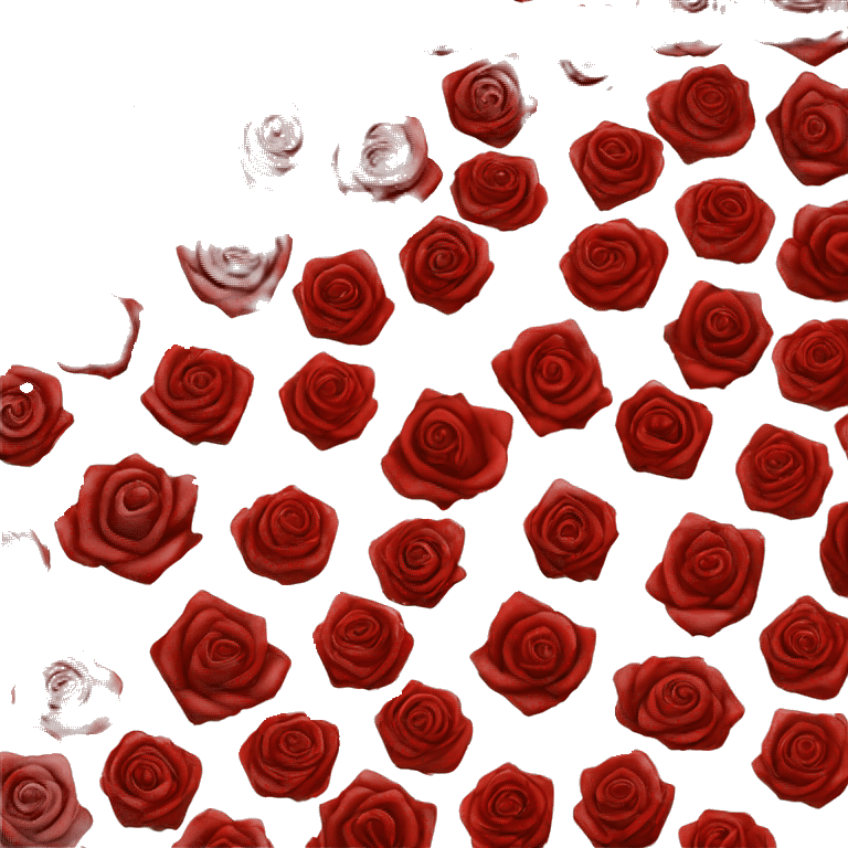 Many Red roses in a black box  emoji