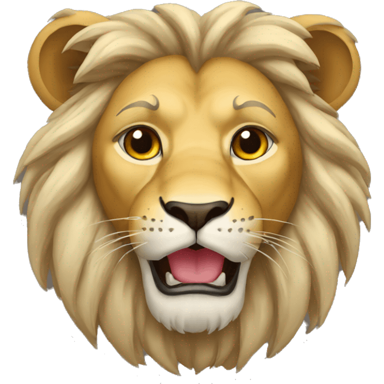 Lion boring from study emoji