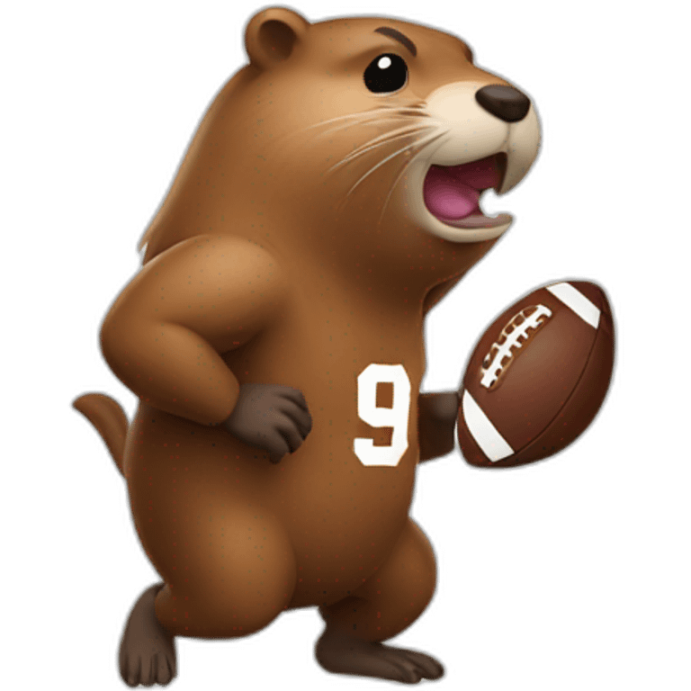 beaver-plays-football emoji