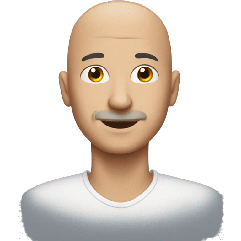 Bald man emoji