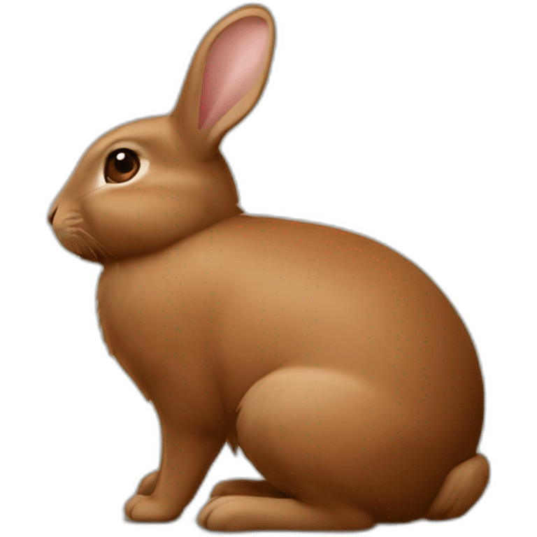 Lapin marron emoji