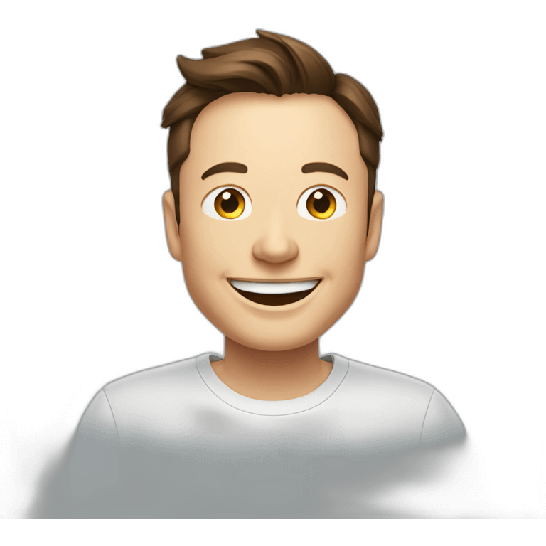 Elon musk smile emoji