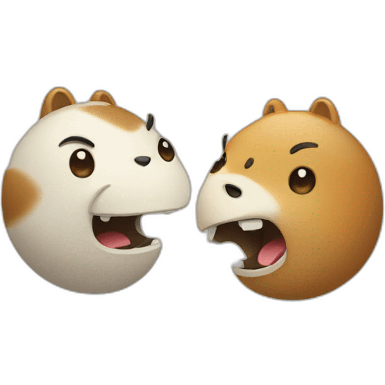 2 ANIMALS ARGUING emoji