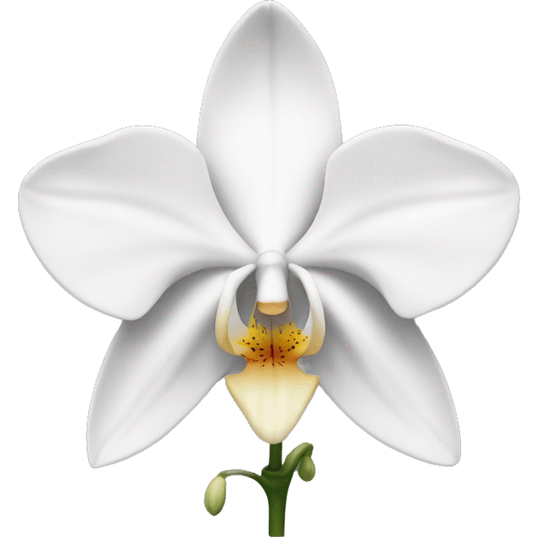 white orchid emoji