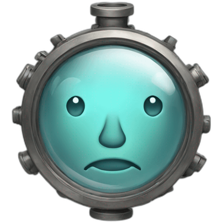 mechanical looking glass emoji