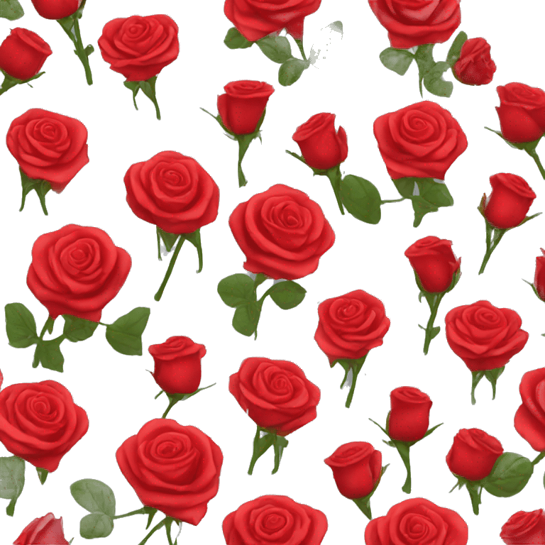 Red roses emoji